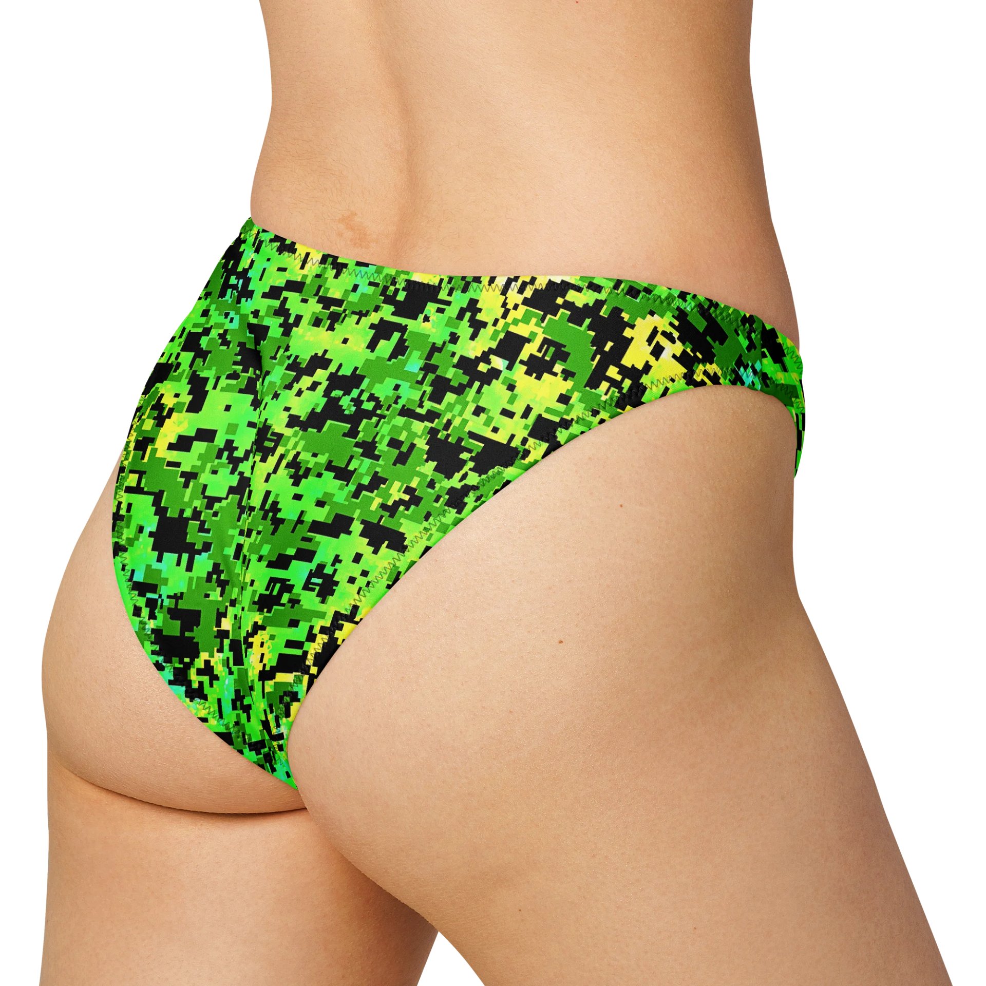 Pixelated Camo V-Cut Bikini Bottom product image (1)