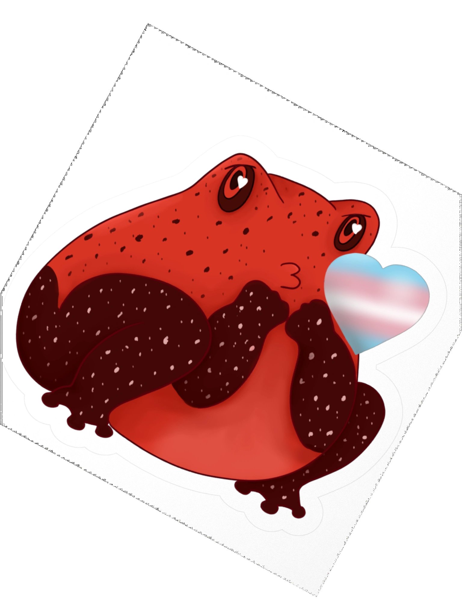 Trans Pride Frog Kiss product image (4)