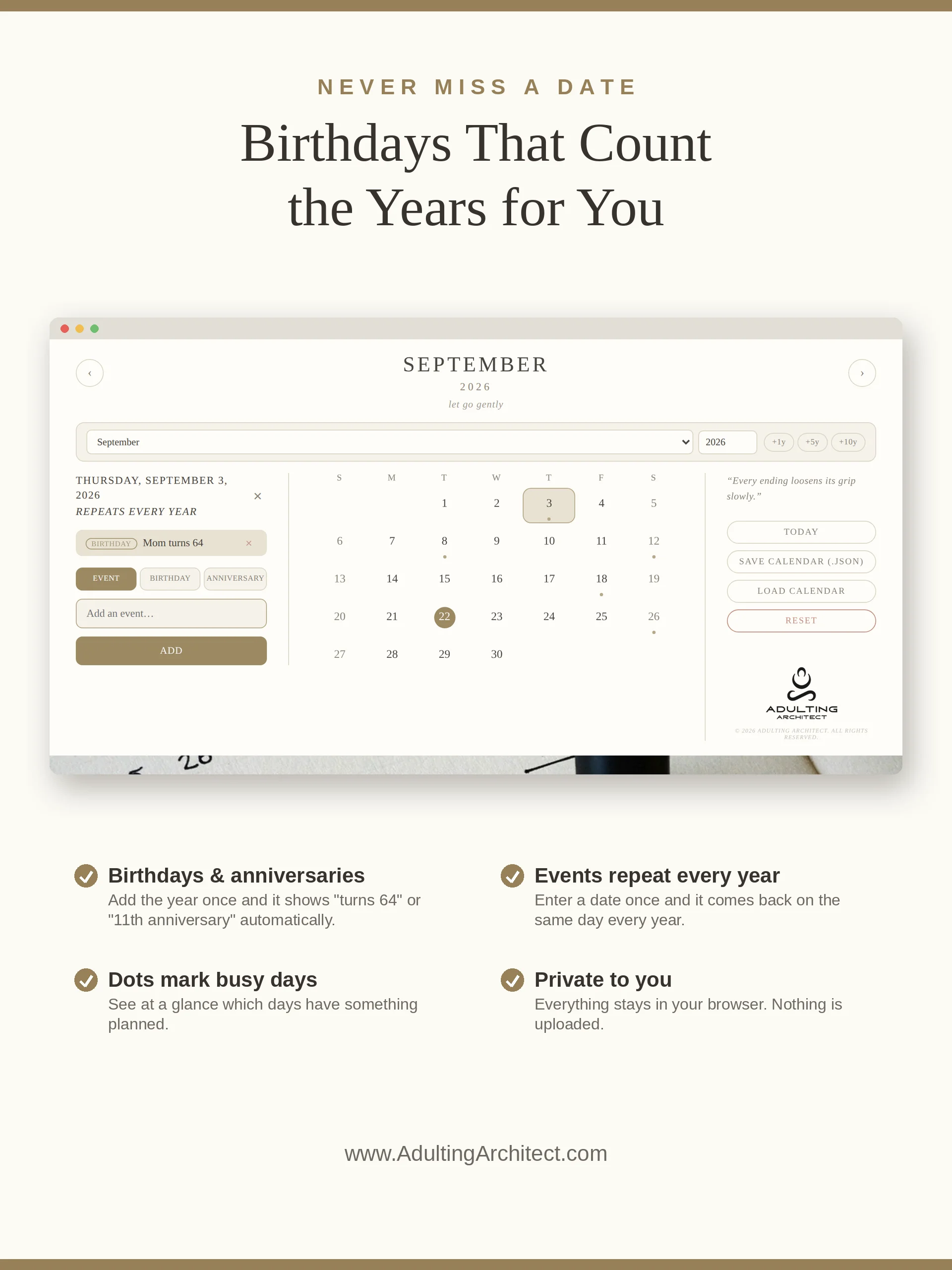 The Perpetual Calendar product image (3)