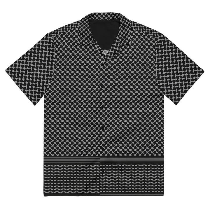 Kufiya Button Down Shirt Black & Grey product image (1)