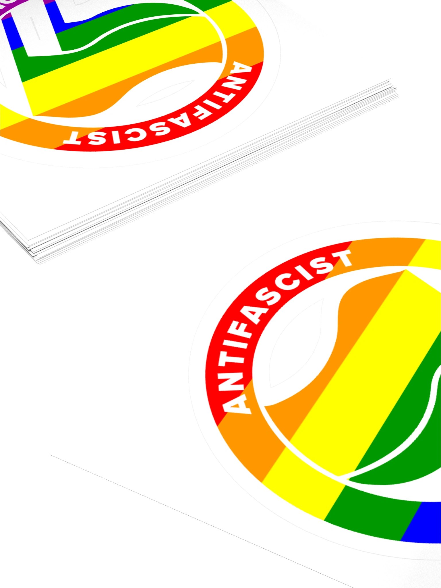 Antifa / LGBT Pride Kiss Cut Sticker product image (4)
