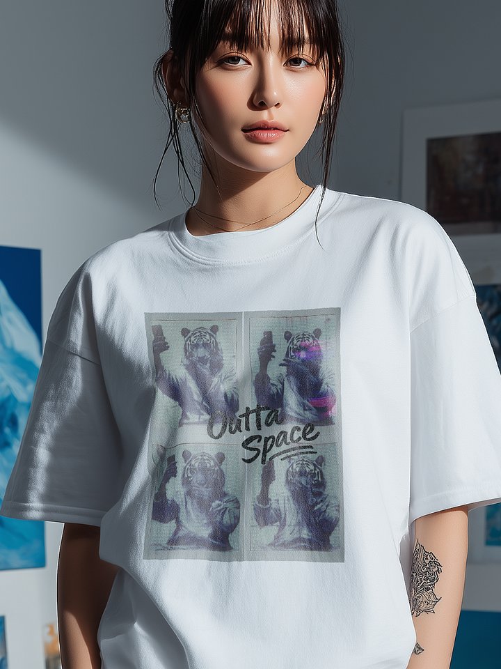 Funny Tiger Taking Selfie T Shirt product image (1)