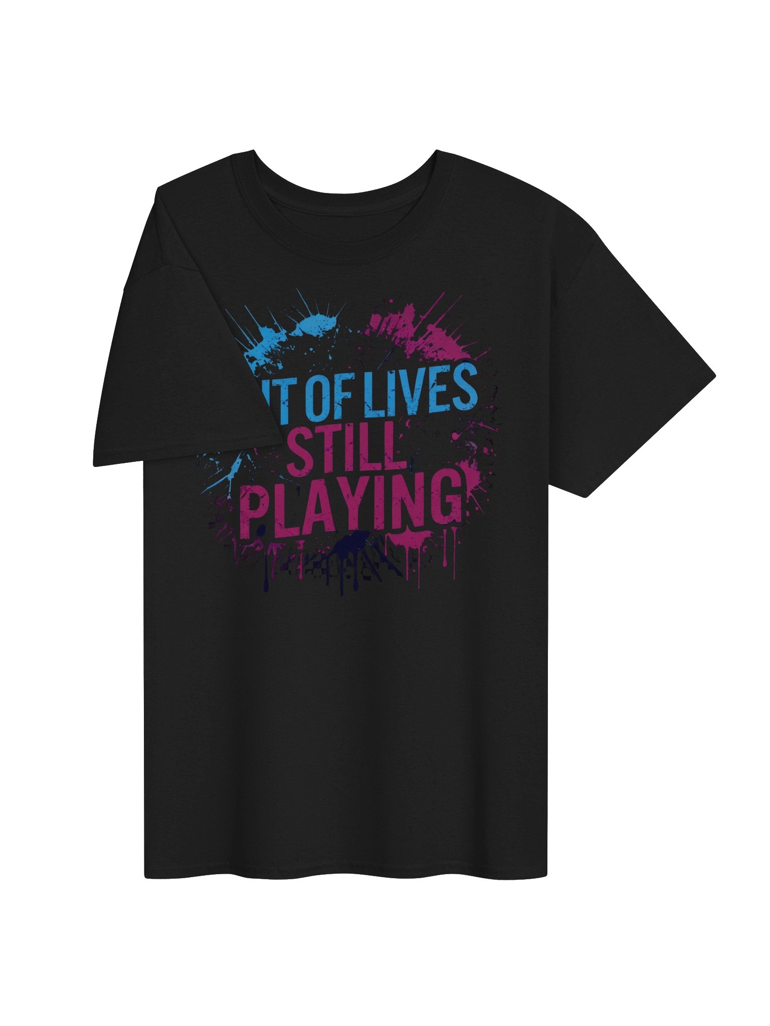 Out of Lives, Still Playing Gaming T-Shirt Design product image (5)