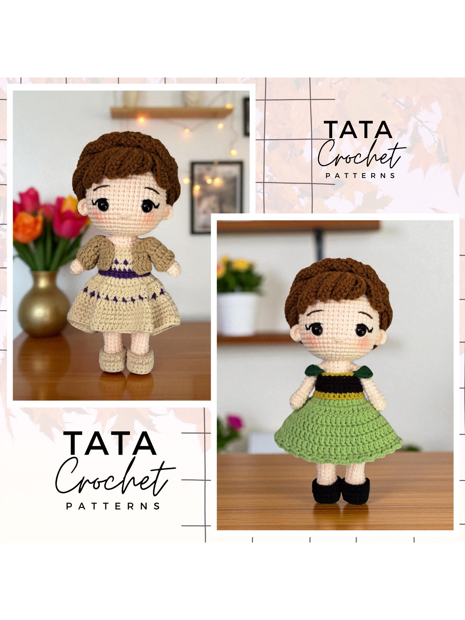 PDF -♡- Doll Dress Up & Transformation -♡- Princess Amigurumi Crochet Pattern product image (1)