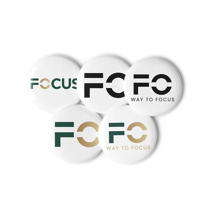 FOCUS Pins — White product image (2)