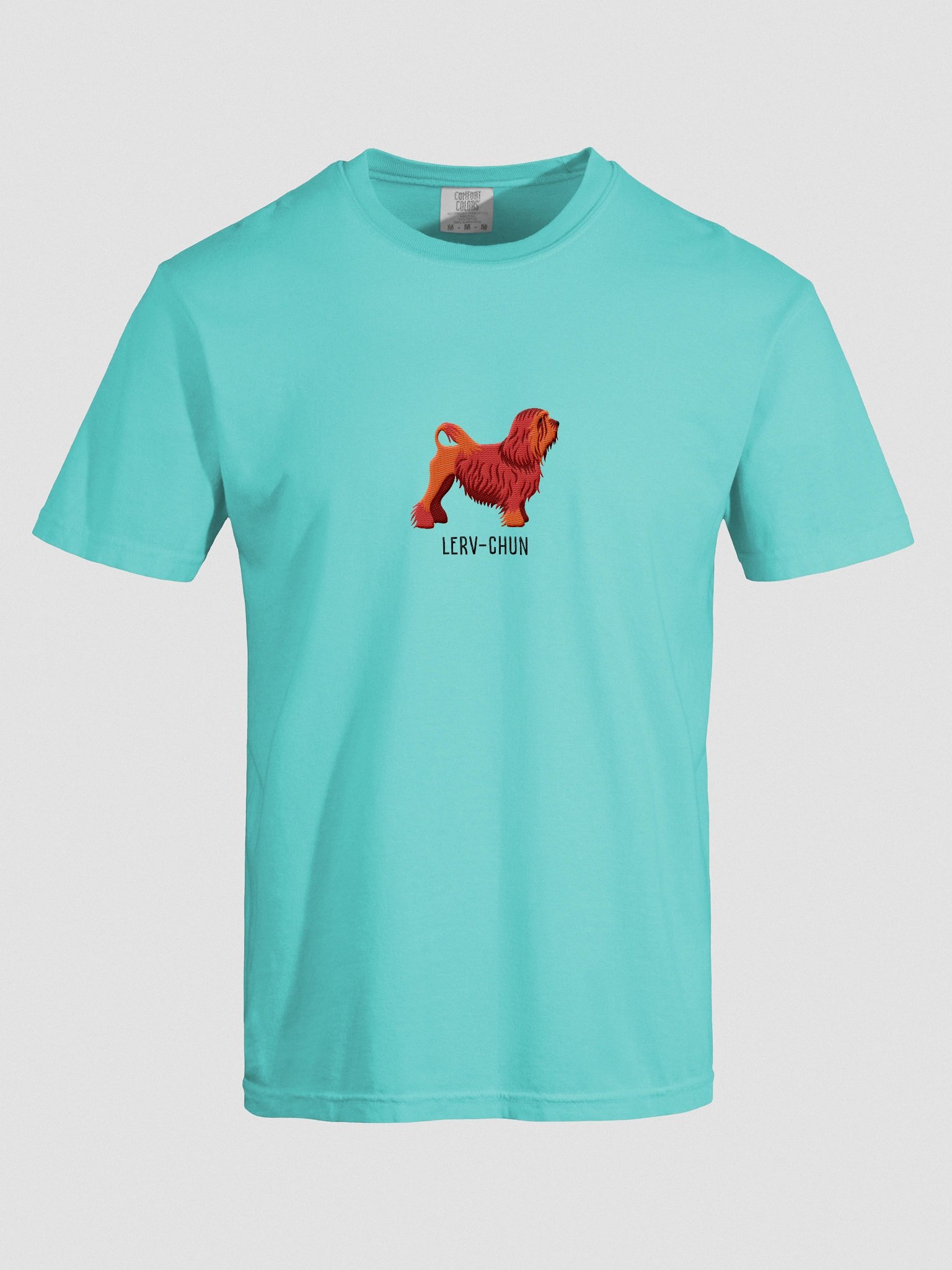Lerv-Chun T-Shirt(Embroidered) of a Lowchen(Red) product image (10)