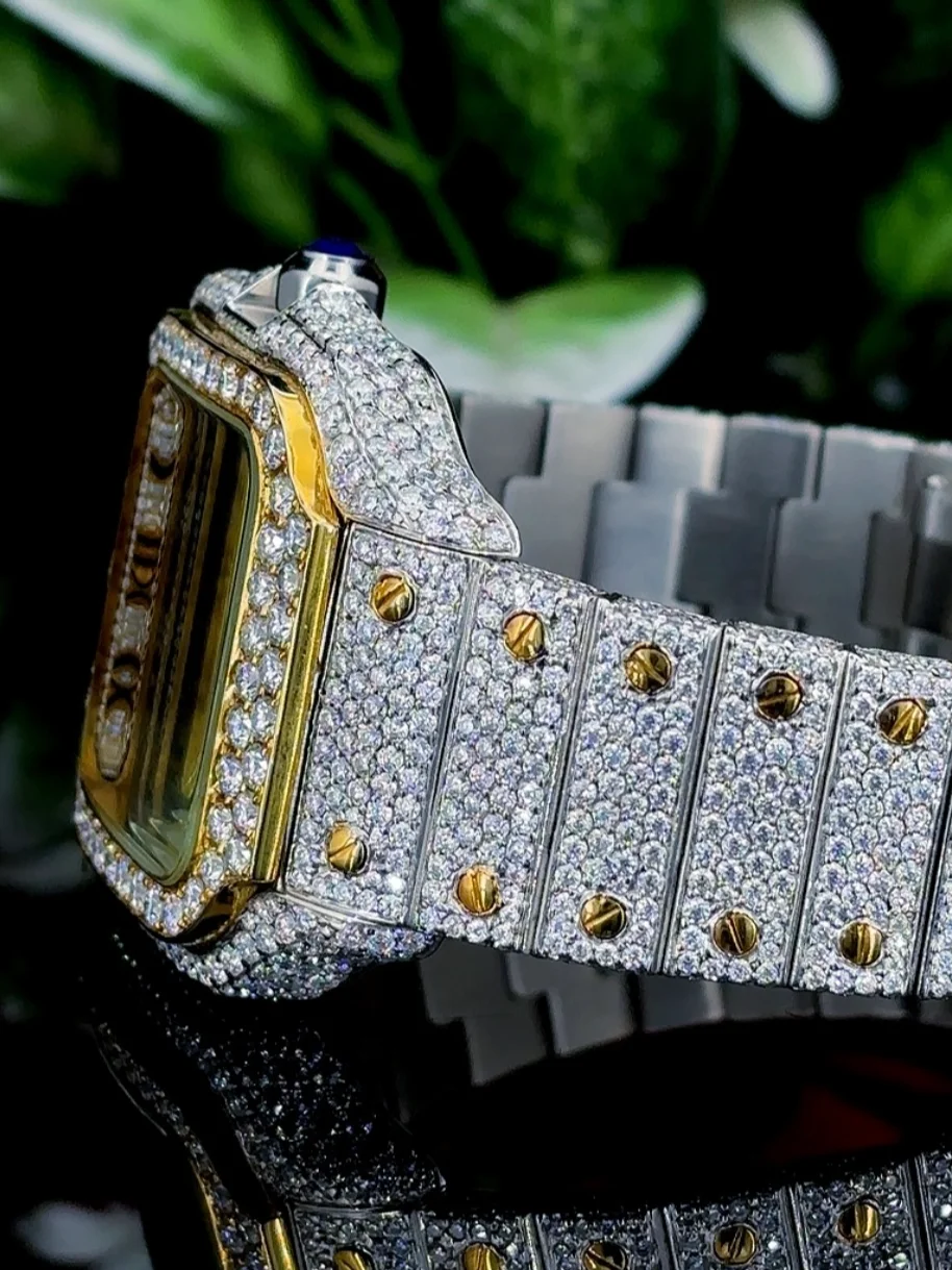 Krushnam's Gold White Dual-tone Cartier with Roman Letter product image (3)