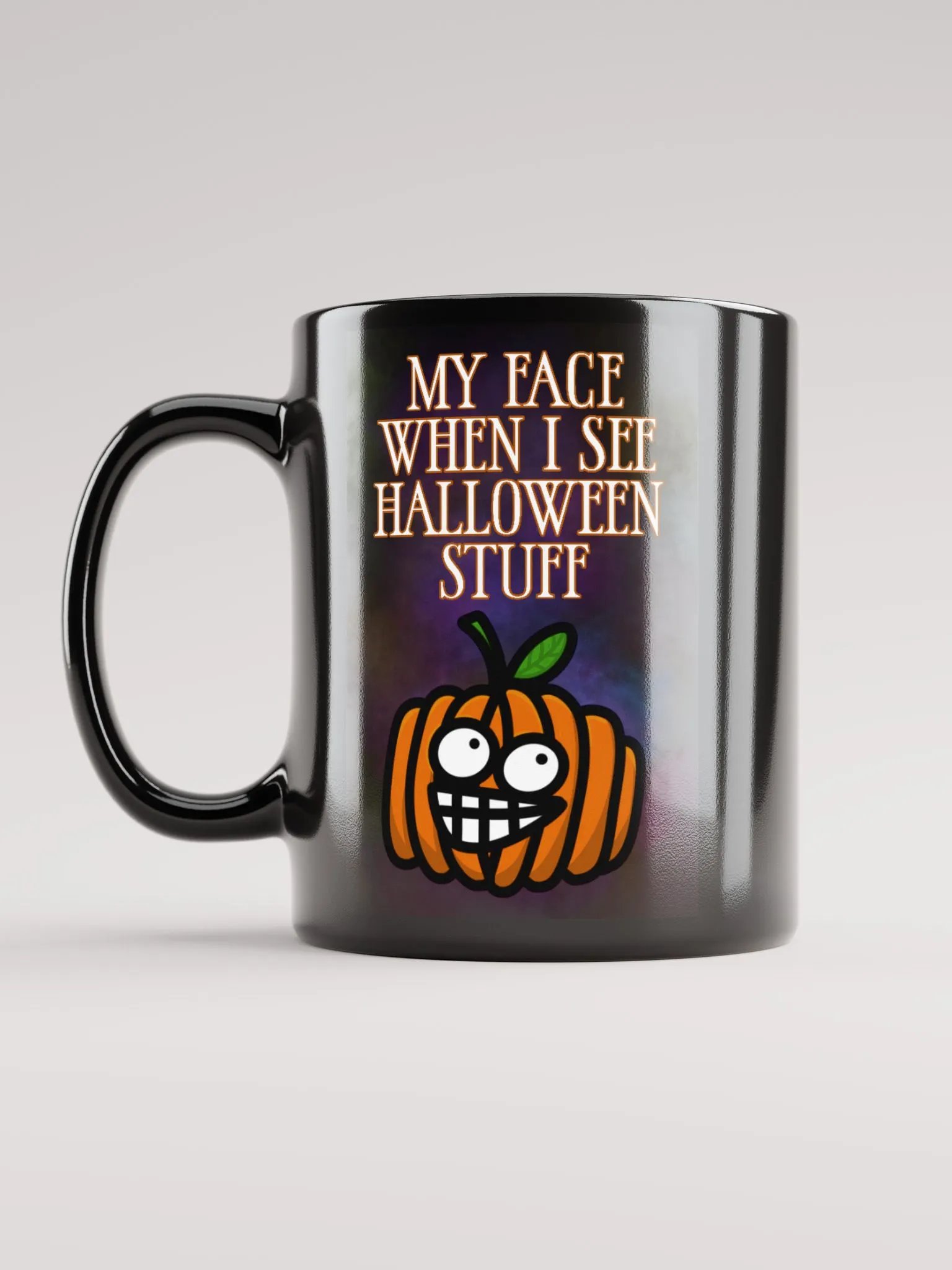 Hehe Pumpkin Black Mug product image (1)