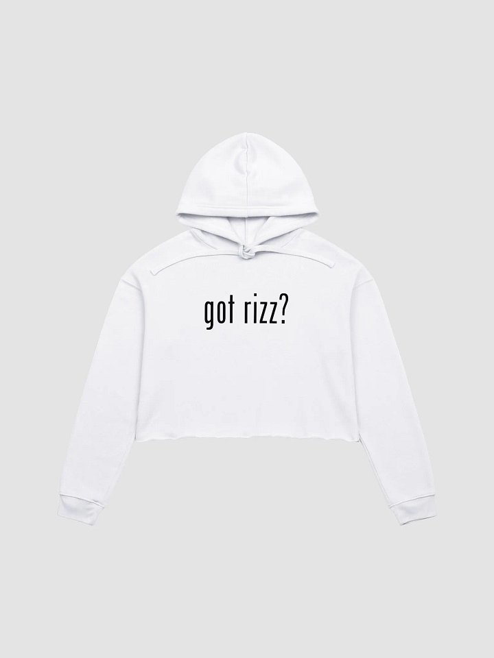 got rizz? Canvas Fleece Crop Hoodie product image (1)
