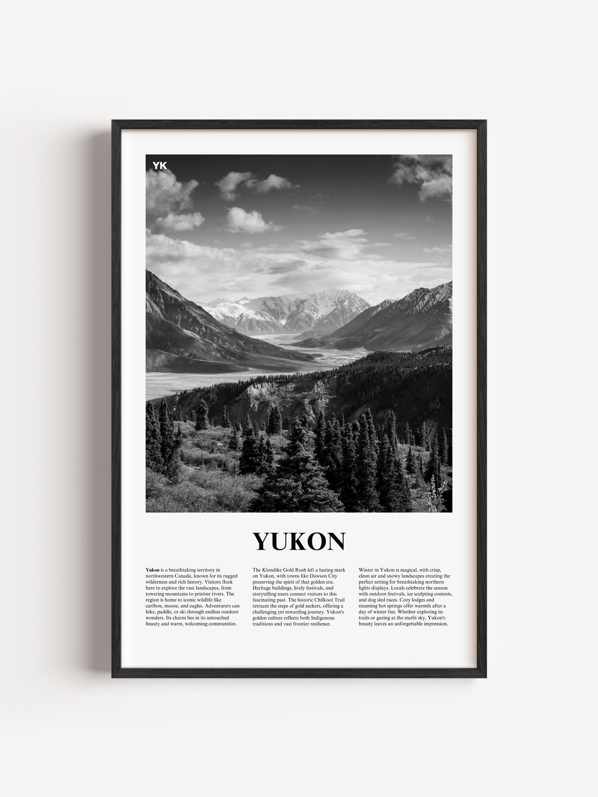 Yukon 01 Newspaper Poster | Framed product image (1)