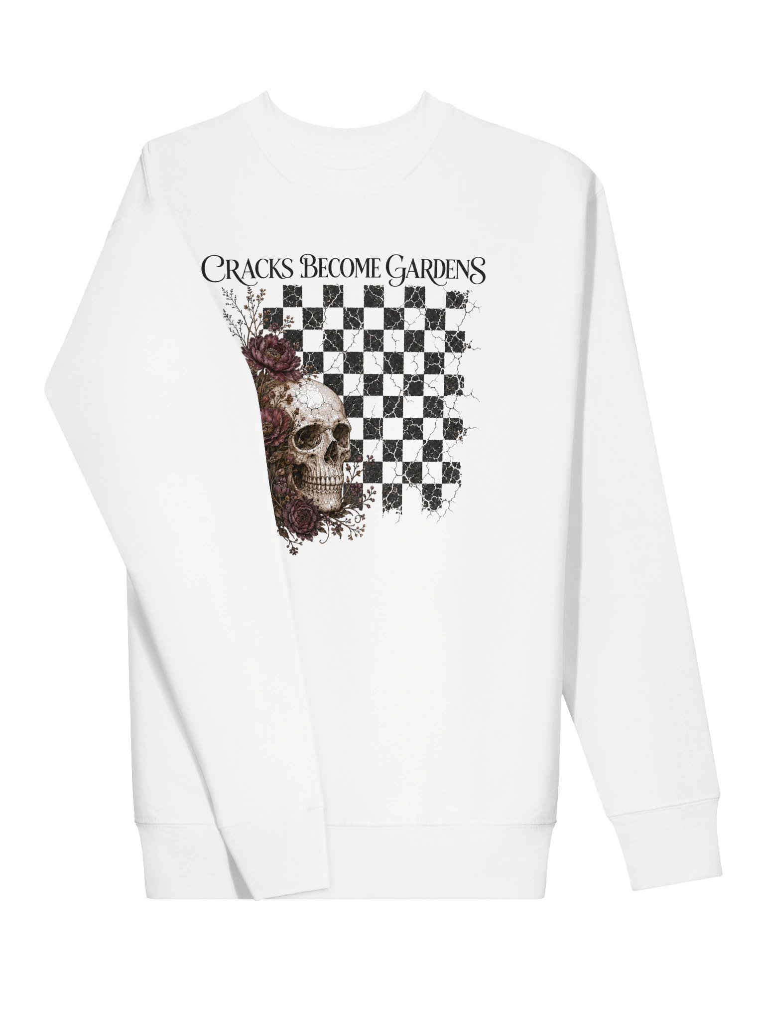 Cracks Become Gardens Gothic Floral Sweatshirt | Cotton Heritage Premium Sweatshirt product image (131)