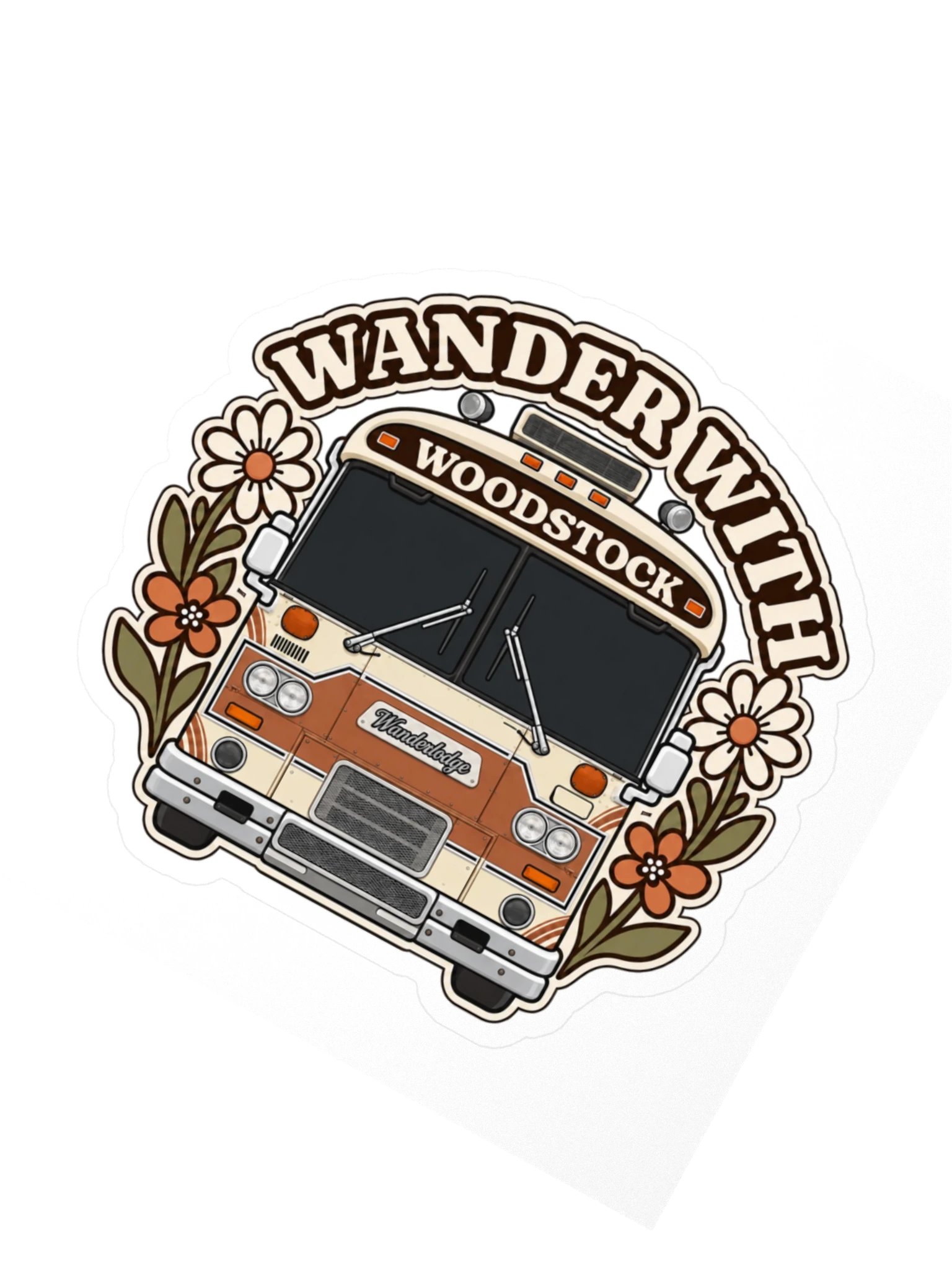 Woodstock Wildflower Sticker — Dark Windshield product image (2)