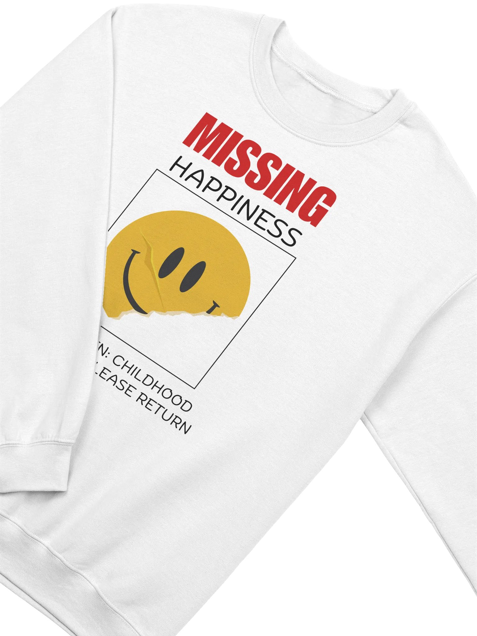 Missing Happiness Sweatshirt - Light Color product image (2)