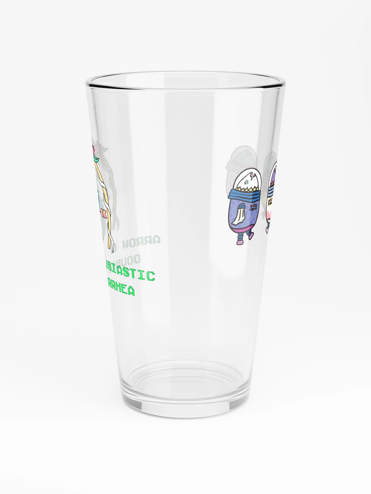 Arrow of Enthusiastic Double Gonnorhea Pint Glass product image (6)