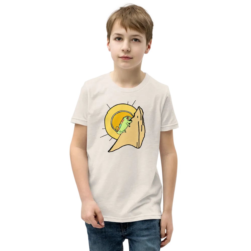 Climba Climba Chameleon - Youth Climbing T-Shirt product image (17)