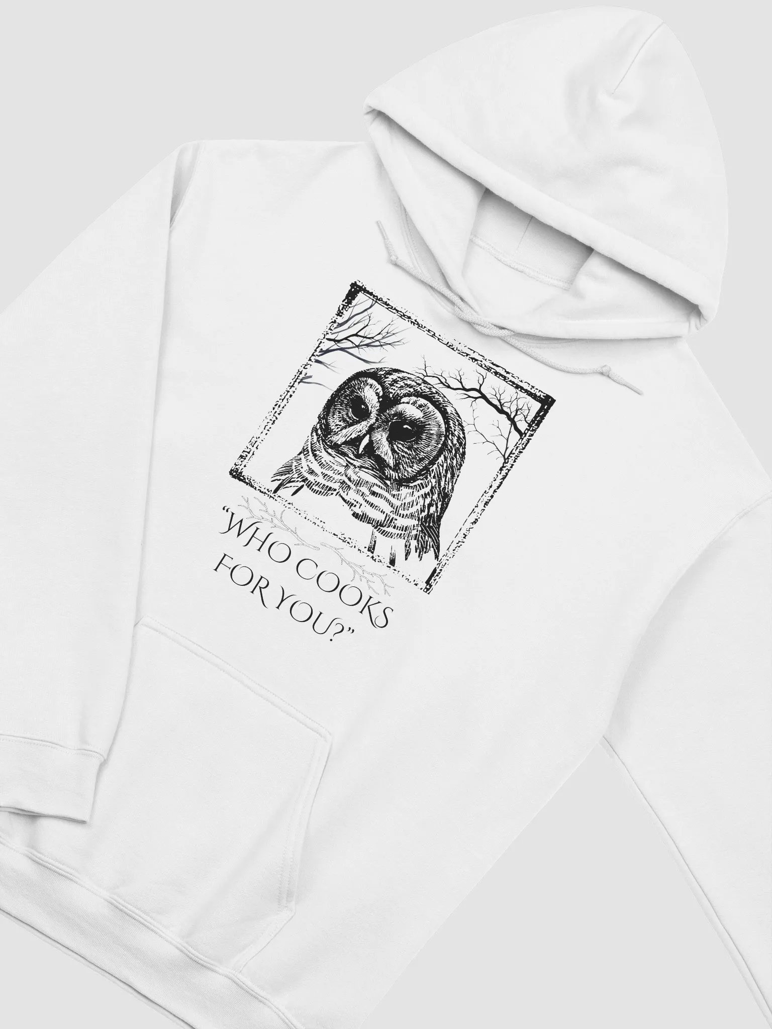 Barred Owl - "Who Cooks For You?" Call Animal Hoodie product image (14)