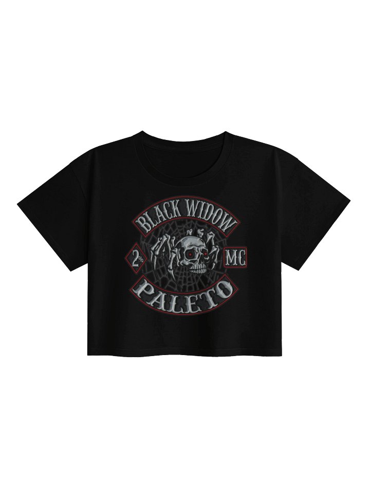 Black Widow MC Female Crop Top product image (3)