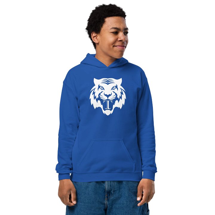 Youth Tiger Teeth Hoodie (White) product image (16)