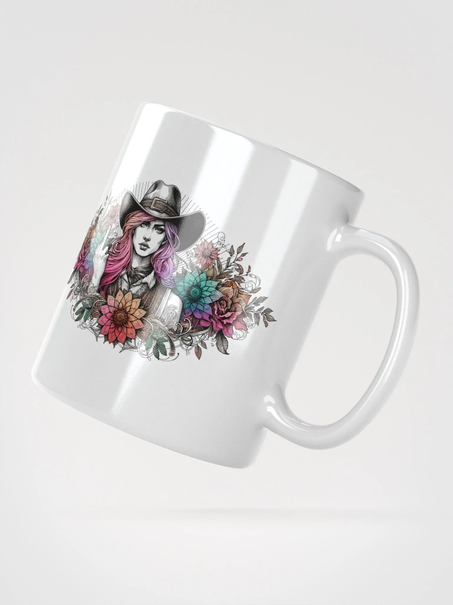 Sassy Floral Cowgirl Mirage Mug product image (4)