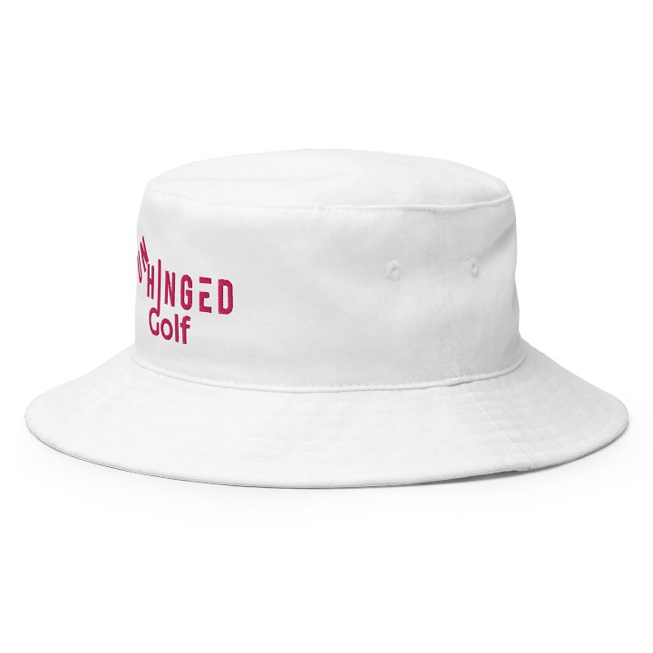 White UNHINGED Bucket Style Hat product image (2)