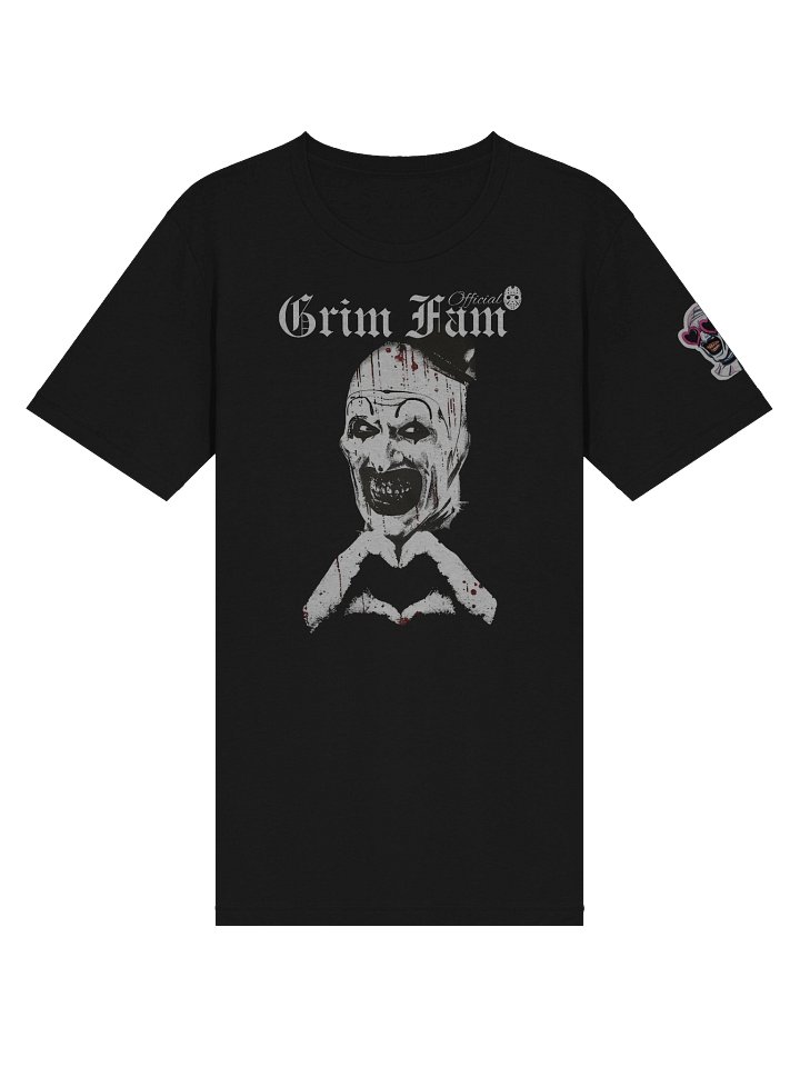 GRIM FAM - ART THE CLOWN — “PEACE, LOVE & CHAOS” EDITION - SHIRT #2 Avail in ALL colors product image (1)