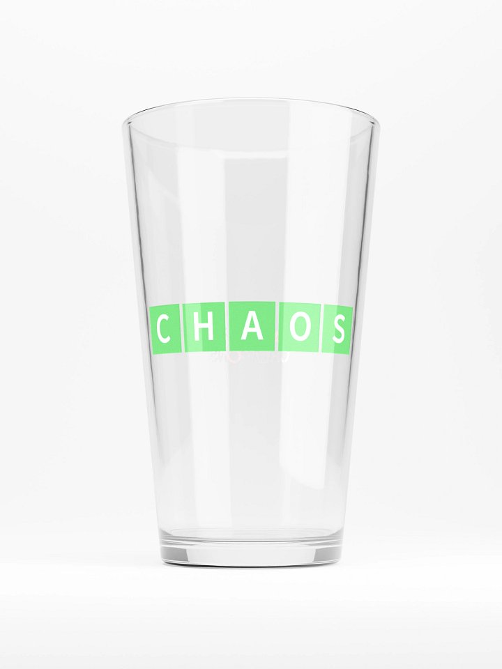 Chaos Pint Glass product image (1)