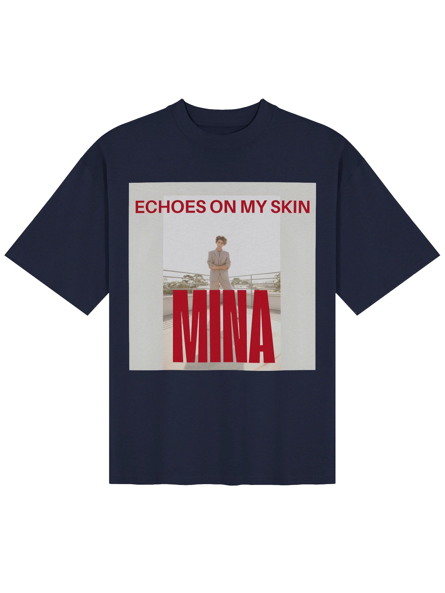 Echoes on My Skin Organic Oversized Tee product image (1)