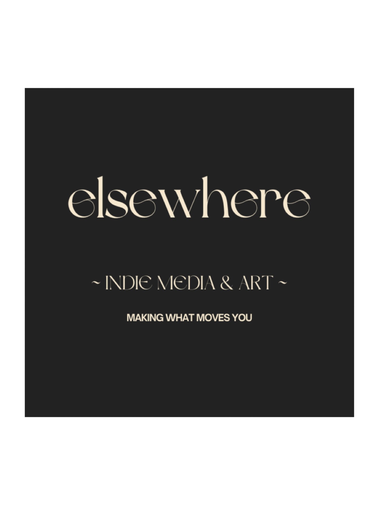 elsewhere logo & tagline sticker product image (1)
