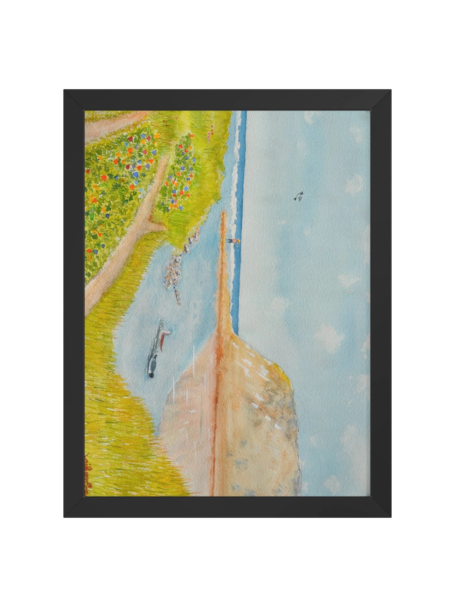 Lone Fisherman By The Sea product image (1)