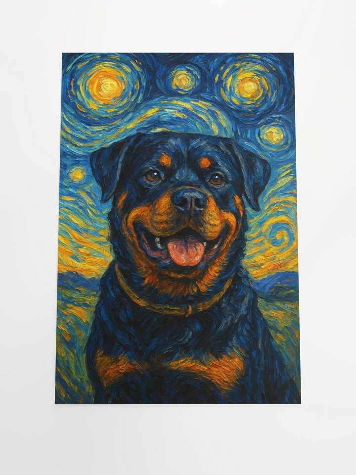 Starry Night Rottweiler Poster product image (3)
