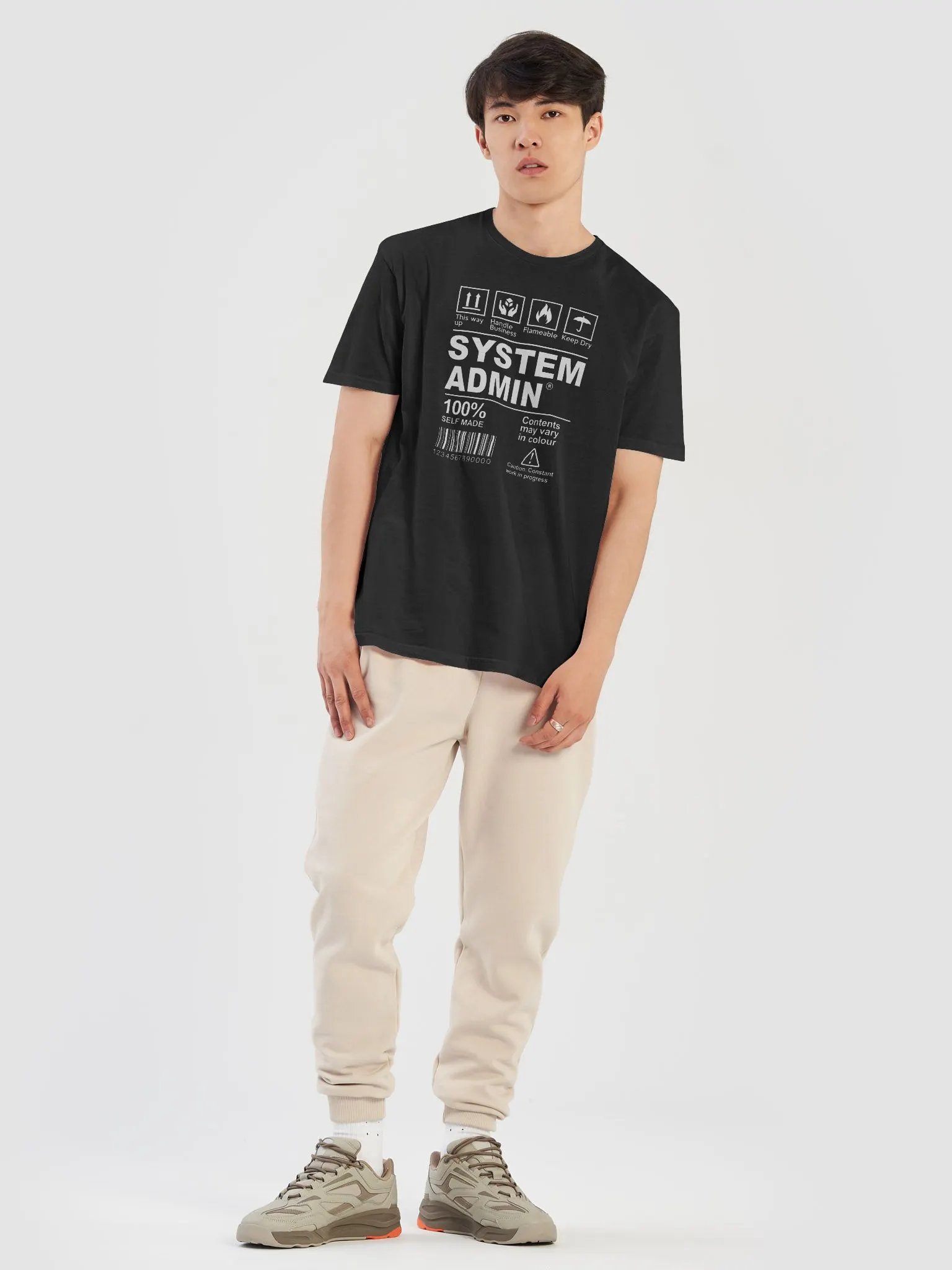 "System Admin – Handle with Care" T-Shirt – Classic Fit product image (8)