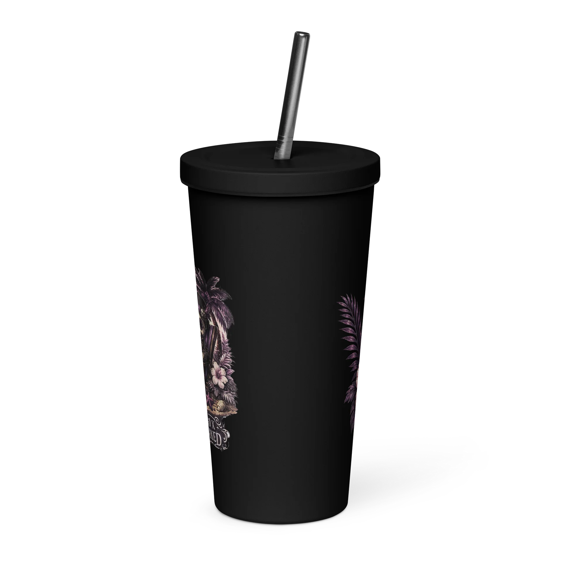 ''Dead Relaxed'' Insulated Tumbler with a Straw product image (2)