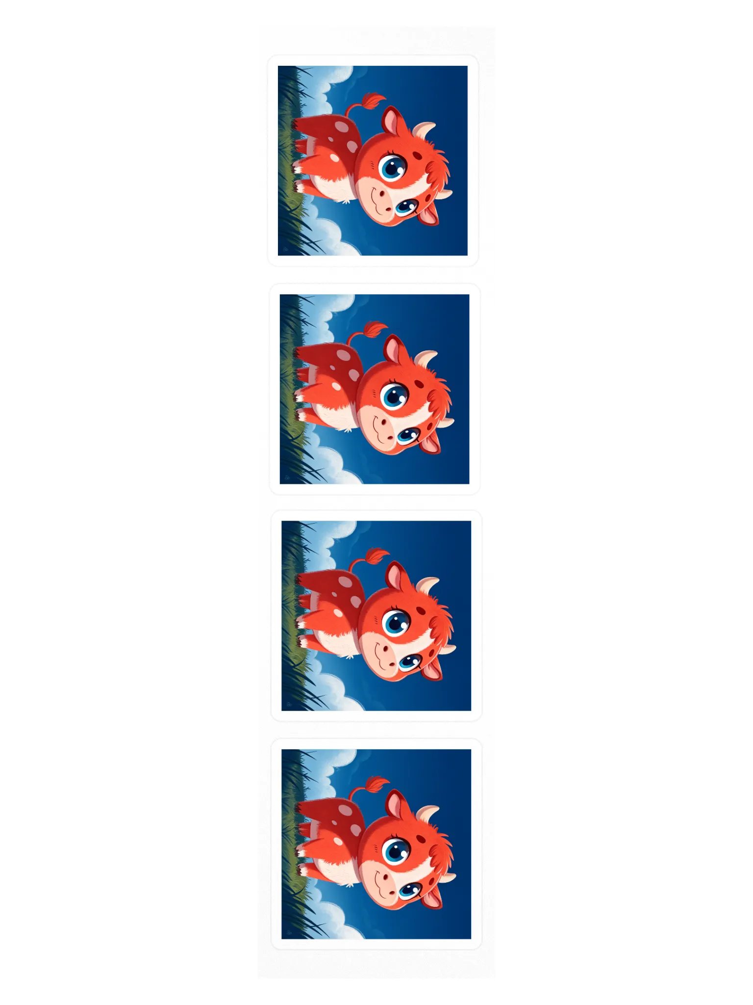 Cute Cow Kiss Cut Stickers product image (3)