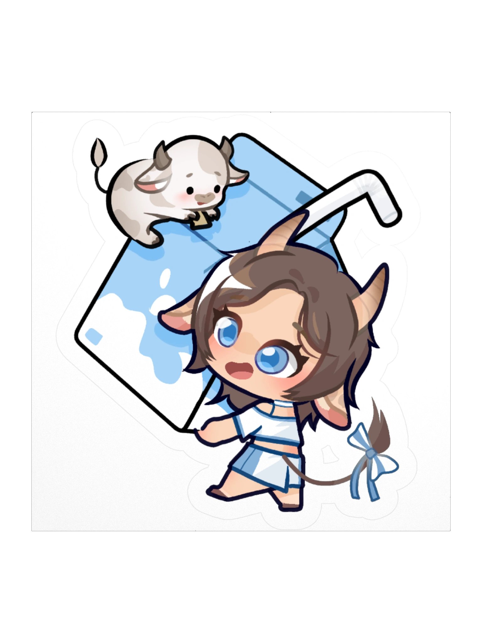 Moomy & Mocha Milk Carton Sticker product image (1)