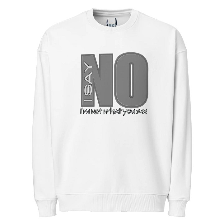 White Empowerment Sweatshirt – Unisex Minimalist Crewneck product image (1)