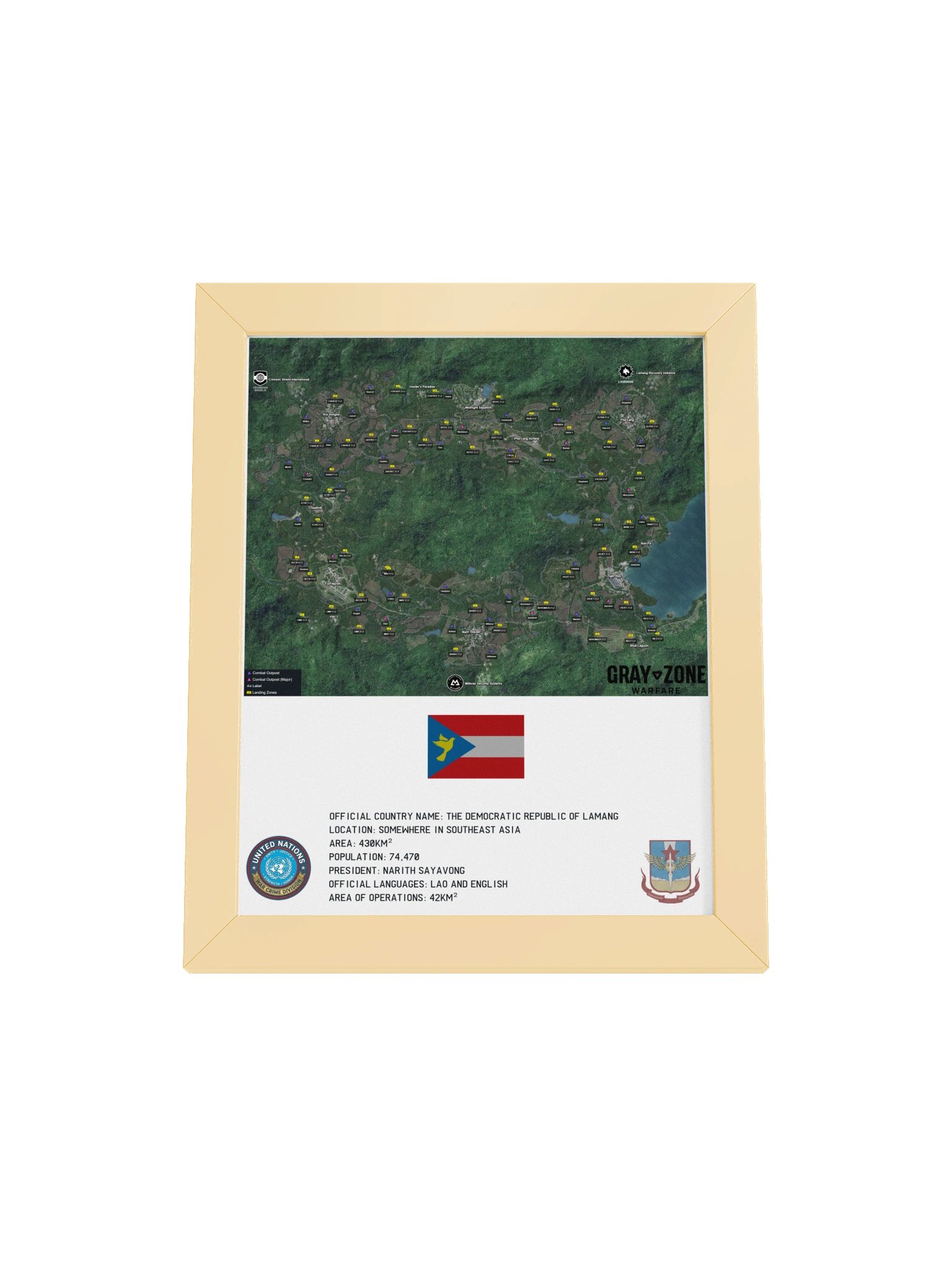 Map of The Democratic Republic of Lamang - Update 0.4 product image (1)