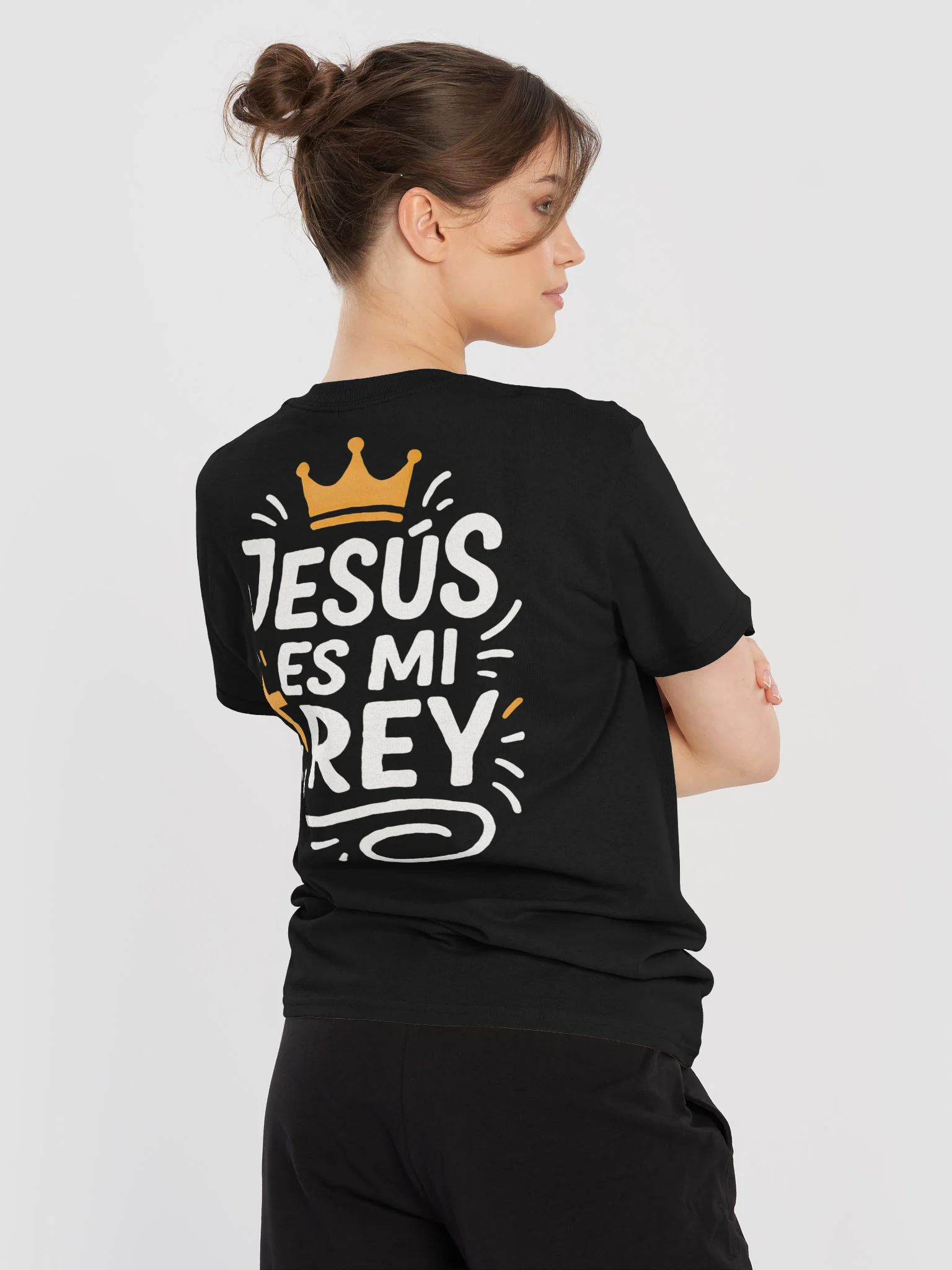 Camiseta Unisex Manga Corta | Jesús es mi Rey product image (2)