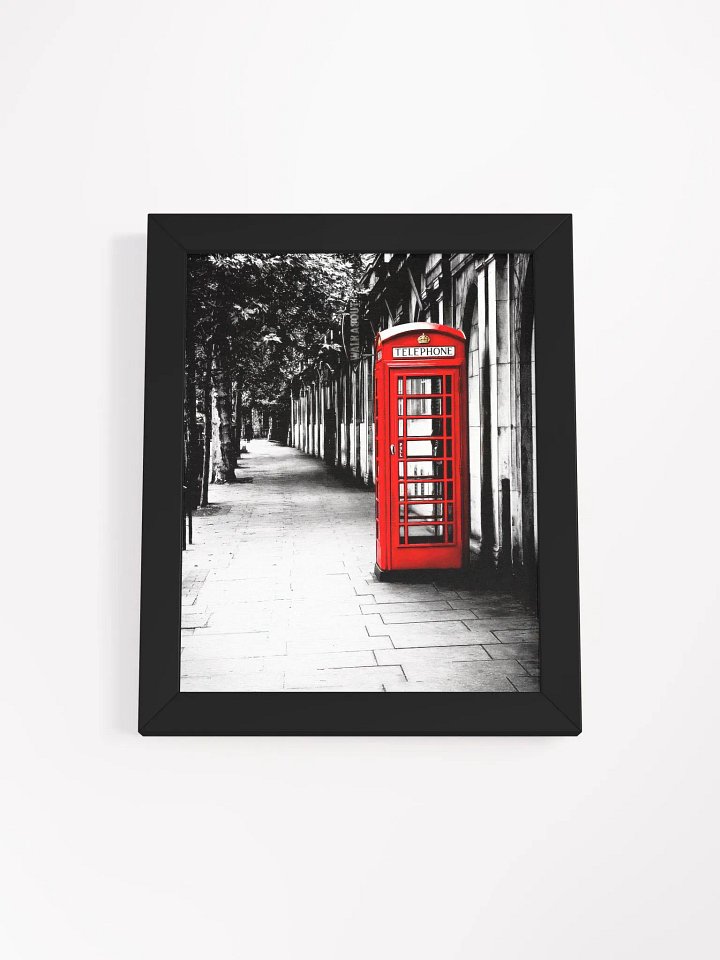 London Calling – Red British Telephone Box Studio Framed Print product image (1)