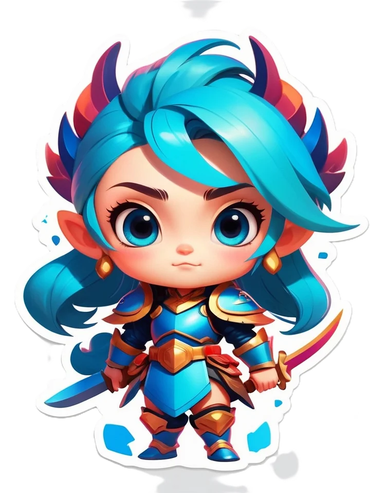 Chibi Warrior Set A - Pin Button Collection product image (2)