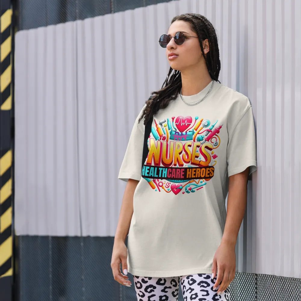 Healthcare Heroes Tribute Oversized T-Shirt product image (8)