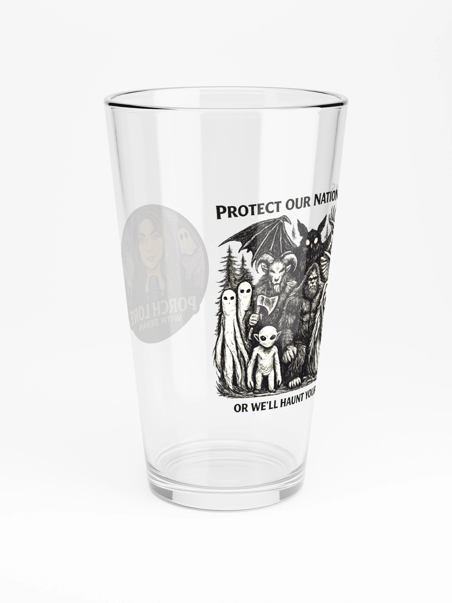 NATIONAL PARK CRYPTIDS SHAKER PINT GLASS 16oz product image (4)