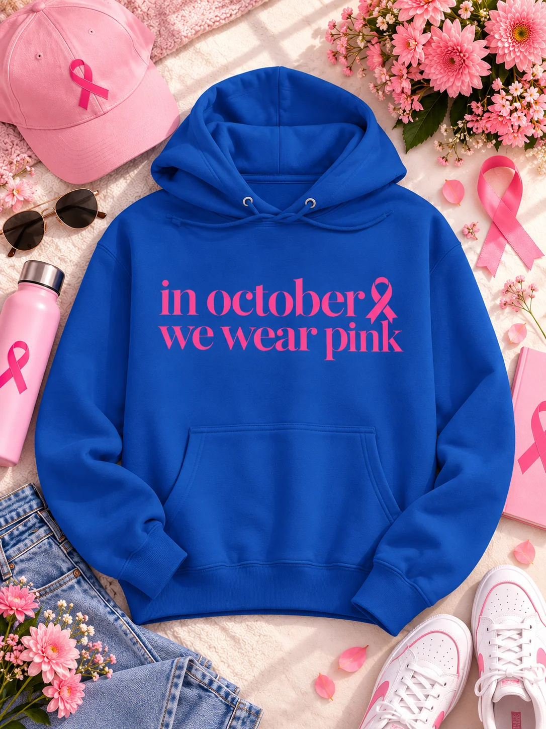 "In October We Wear Pink" Breast Cancer Awareness Hoodie product image (25)