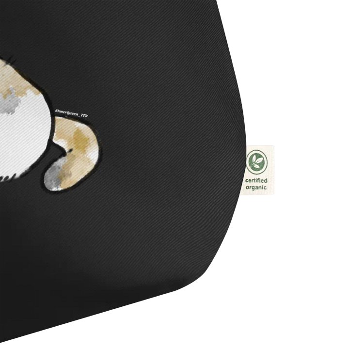 Fluffy Cat Cartoon Organic Tote product image (2)