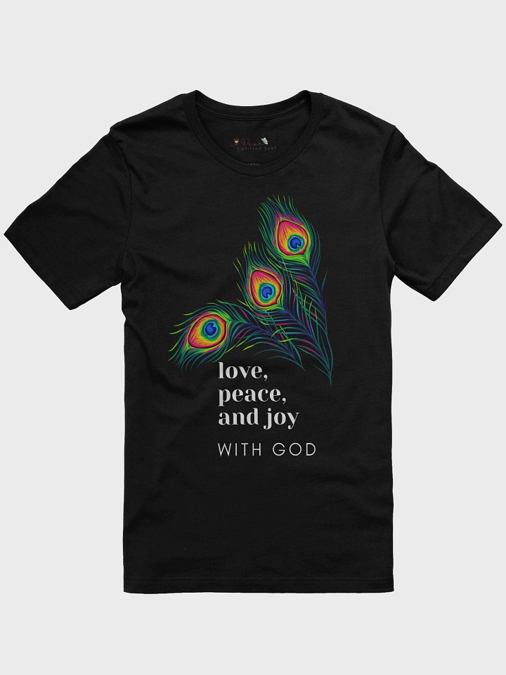 Love, Peace and Joy with God - peacock feathers product image (1)
