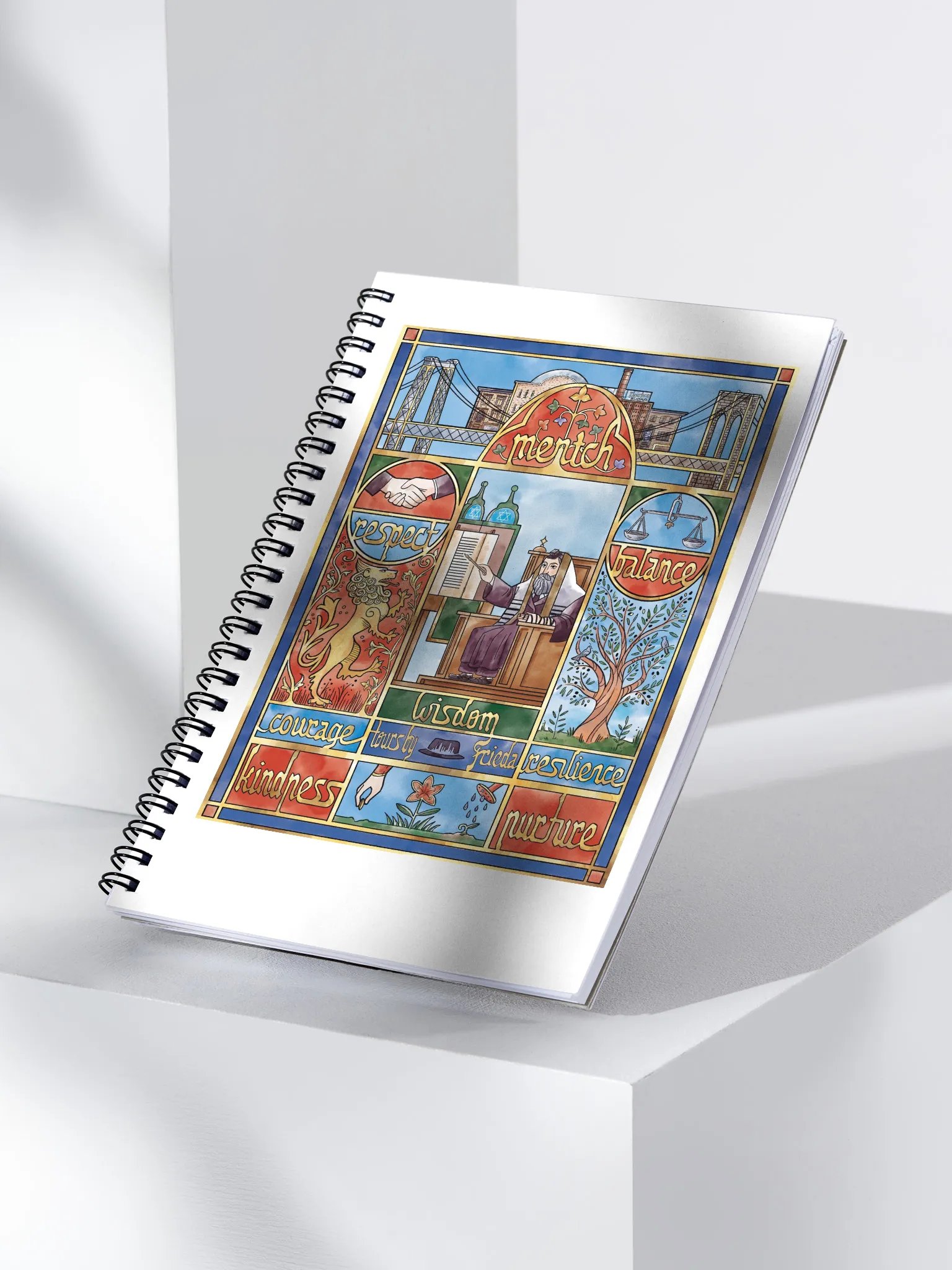 Medieval meets Brooklyn in a fun notebook cover product image (3)
