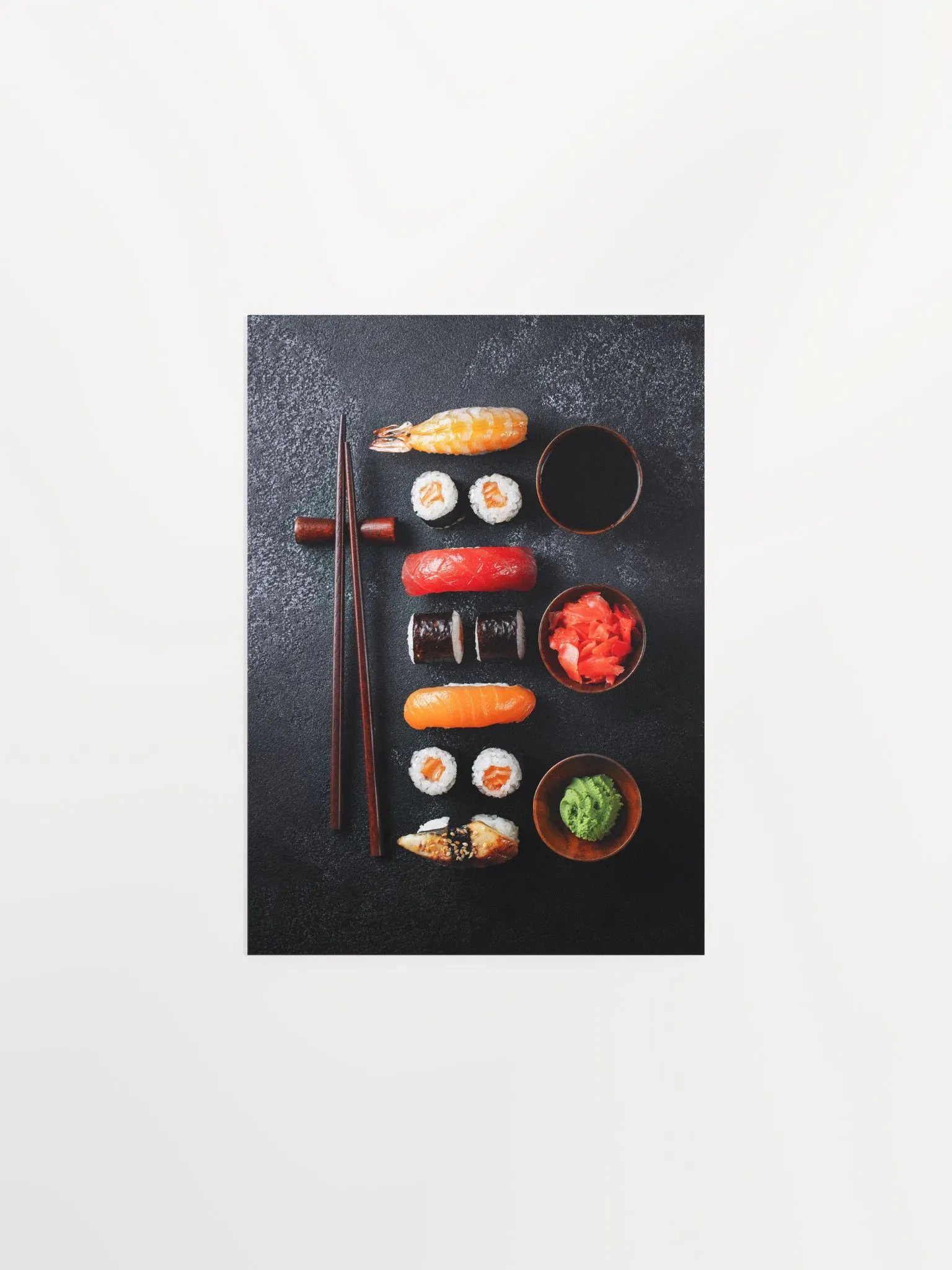 Sushi (Japan, Japanese cuisine) — Food kitchen poster/blackboard, kitchen decor, kitchen wall art, aesthetic poster, minimalist poster product image (6)