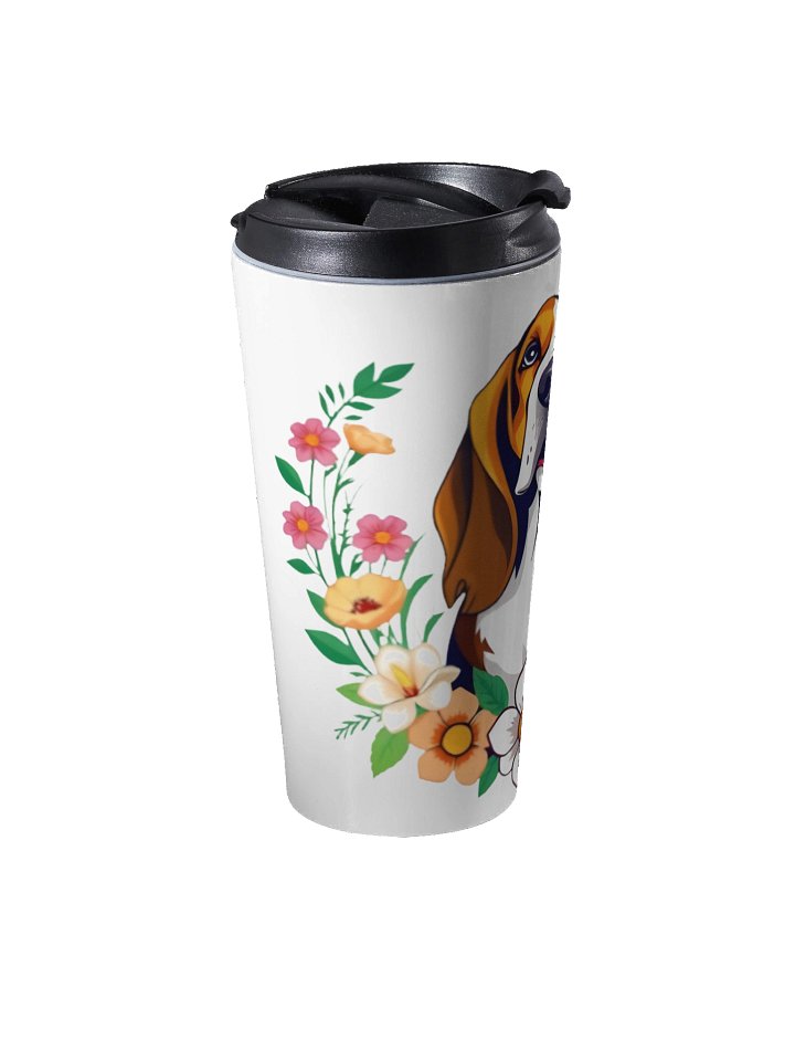 Floral Beagle Dog Travel Mug product image (2)