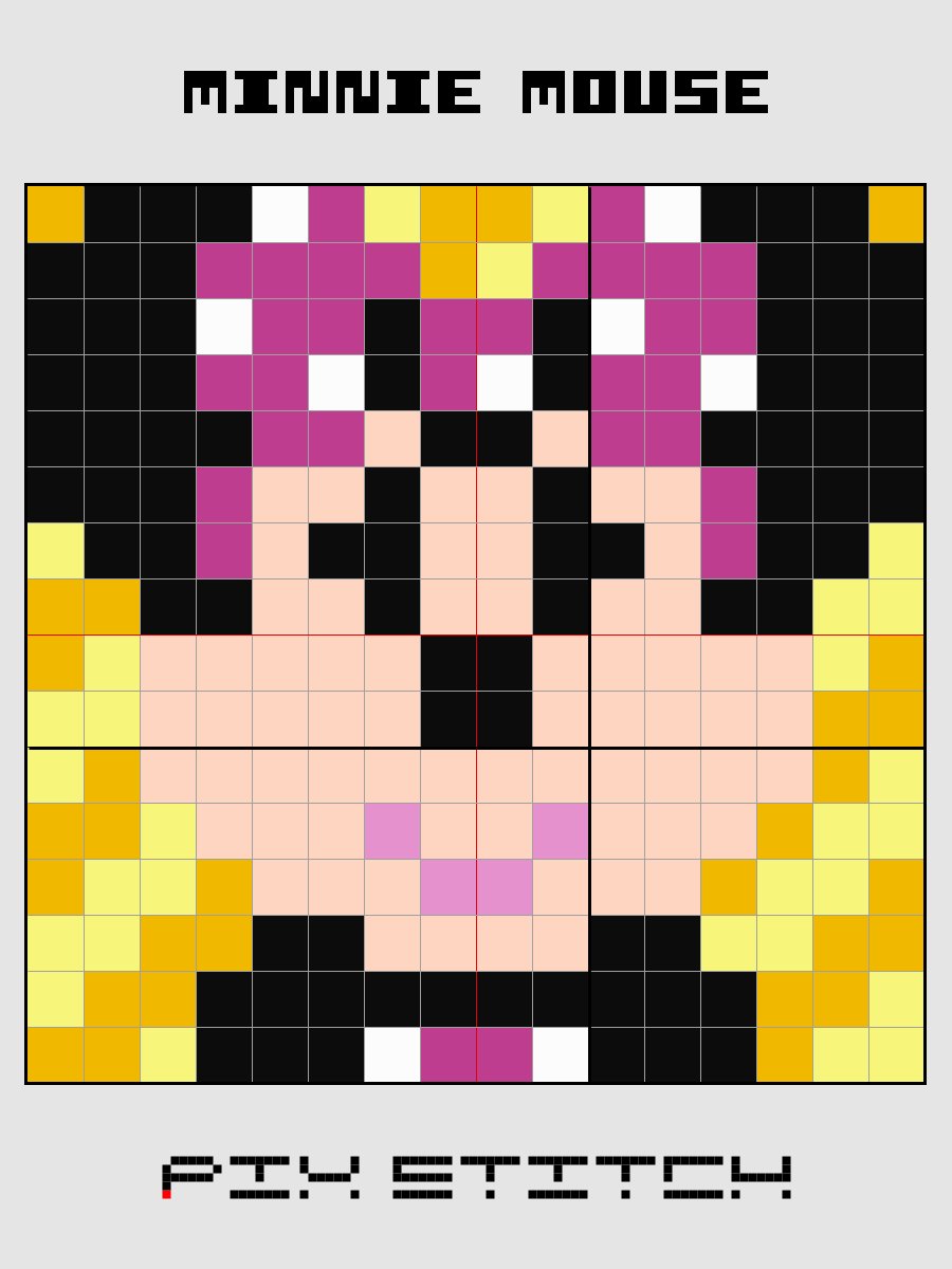 Minnie Mouse Pixel Art product image (2)