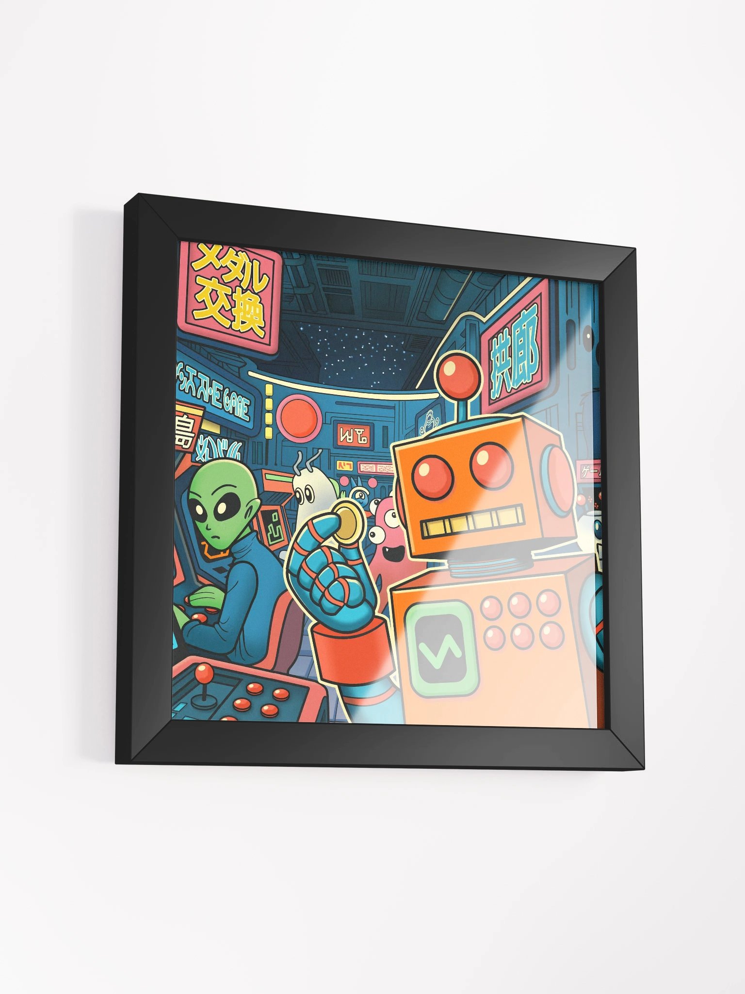 The Arcade at the End of the Universe - Textless - The Framed Print product image (34)