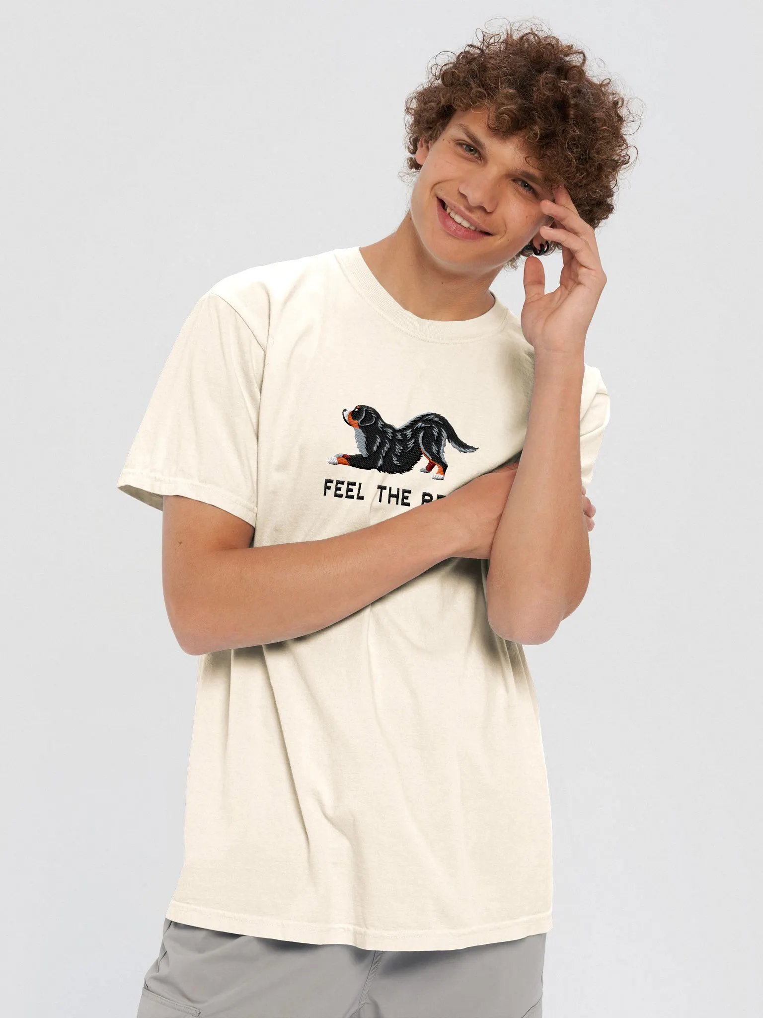 Feel the Bern T-Shirt(Embroidered) of a Bernese Mountain Dog product image (7)